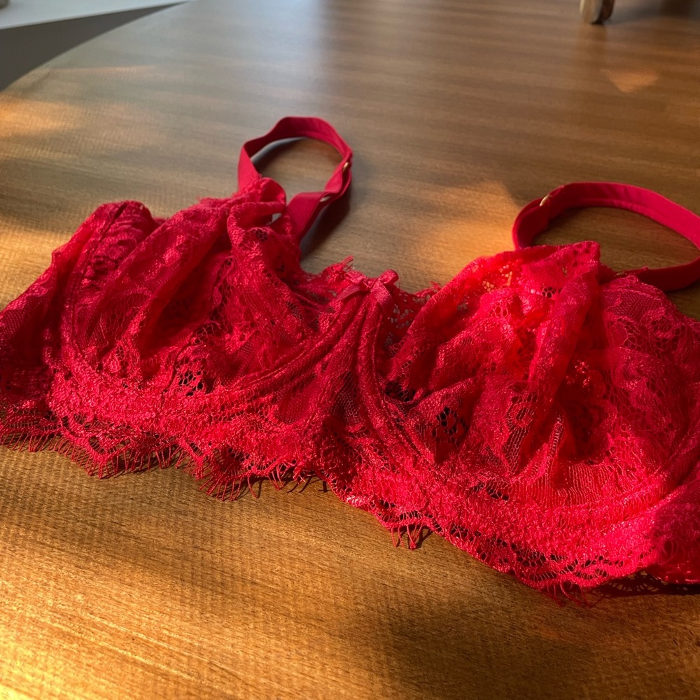 Red Lace Bra (NWOT)